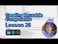 Lesson 28 Creating Reusable Components TypeScript Node js React