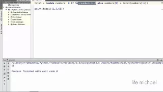 Recursive Lambda Expression in Python