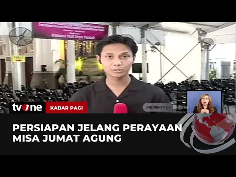 Suasana Perayaan Misa Jumat Agung di Surabaya