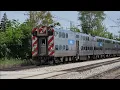 22 Metra Electric Full Morning Rush Hour Railfanning Homewood IL