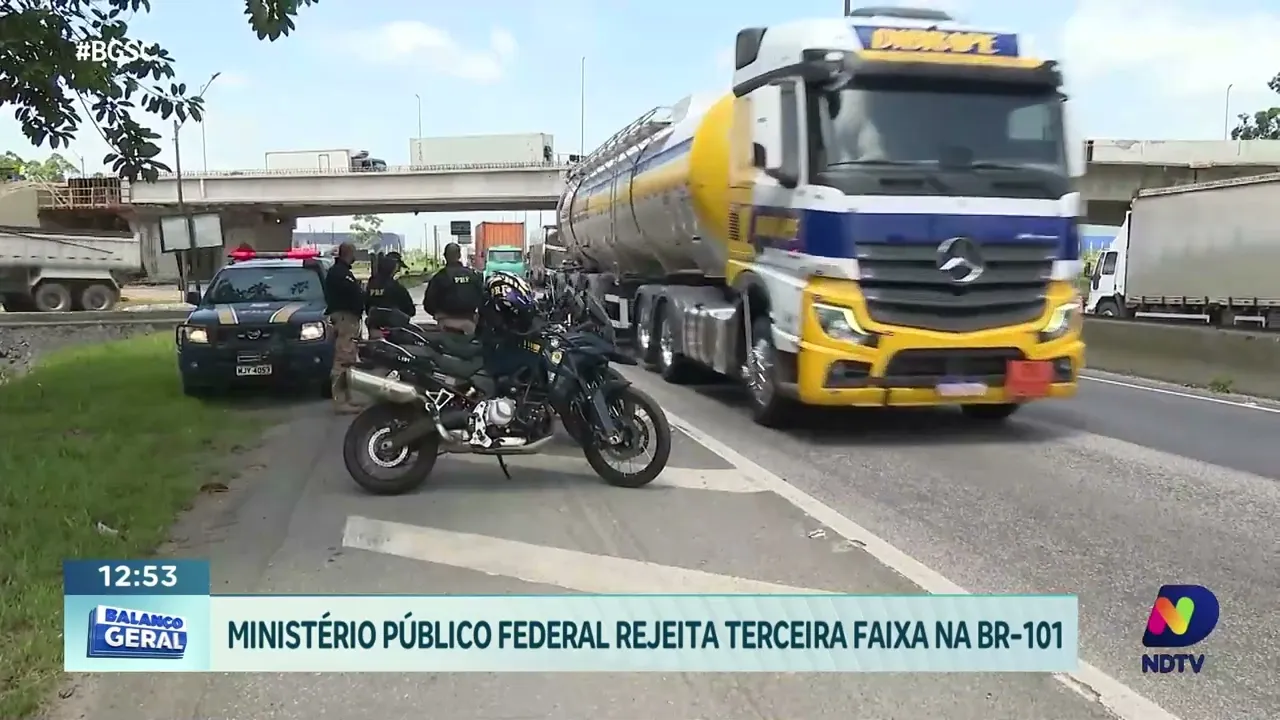 Impasse na BR-101: Ministério Público Federal rejeita terceira faixa