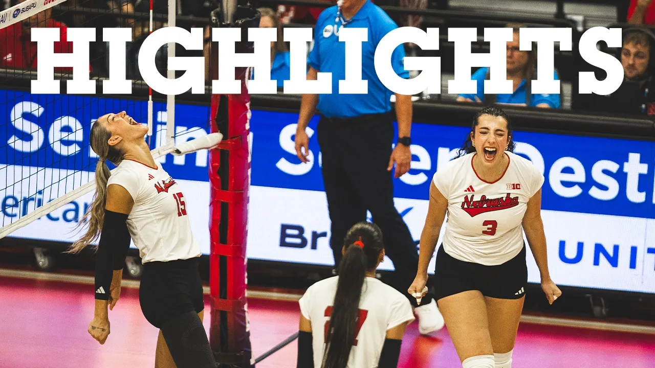 Huskers SWEEP Bruins in midweek home matchup | Nebraska Volleyball Highlights vs. UCLA