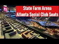 State Farm Arena Atlanta Social Club Seats Tour of Lounge Area Free Food Drink See Views from Seats