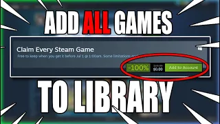 HOW TO CLAIM EVERY STEAM GAME EVER MADE FREE SteamDB Free Packages tool