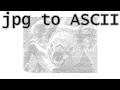 converting jpg images to ASCII text