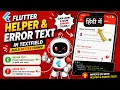 Text Field with Helper Error Text in Flutter App Flutter Form UI Guide IT WALA HINDI-