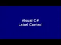 Visual C Label Control