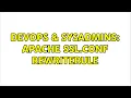 DevOps SysAdmins Apache ssl conf RewriteRule