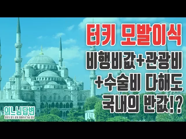 의느님답변📂ㅣ터키 모발이식, 비행기값+관광비+수술비 다해도 국내의 반값!?
