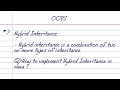 Hybrid Inheritance in Java