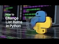 Python - Change List Items tutorial in Hind Insert method in Python Part 25