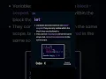 const let and var in JavaScript JavaScript Tutorial