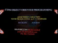 CS304 OBJECT ORIENTED PROGRAMMING Assignment 2 15 06 2020Solution with Program File By Study Guruz