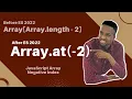 Get the last item of an array with the array at method