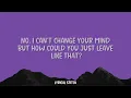 Before You Leave Me - Alex Warren (lyrics)
