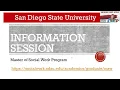 SDSU MSW Information Session