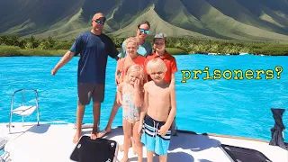 21 DAYS AT SEA, Sailing Family of 6, 40ft Boat: PARADISE OR PRISON?  Crossing the PACIFIC OCEAN (60)