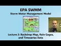 EPA SWMM Lecture 2 - Backdrop Map Rain Gages and Timeseries Data