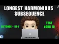 Longest Harmonious Subsequence Test your IQ Leetcode 594 codestorywithMIK