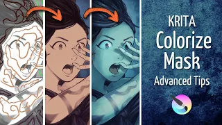 [Youtube thumbnail] Krita Colorize Mask: Advanced Tips