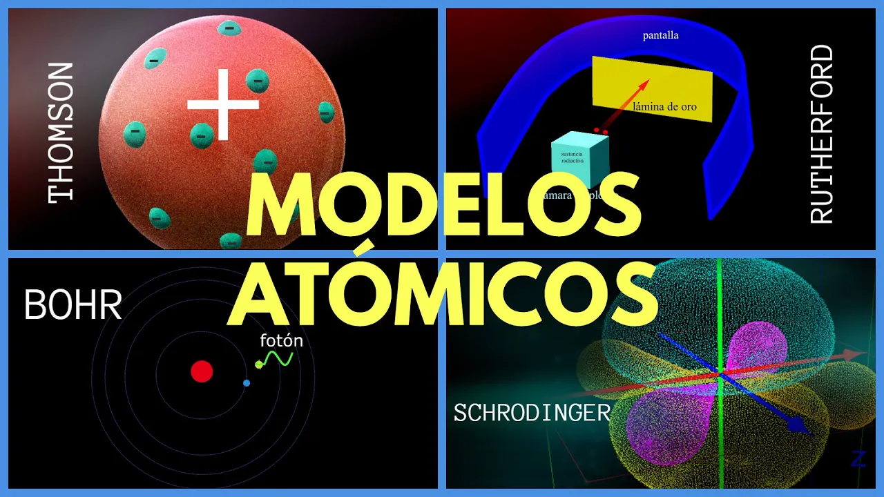 MODELOS ATÓMICOS: Thomson. Rutherford. Bohr. Schrodinger.