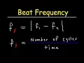 Beat Frequency Physics Problems