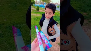 شو اخذ عبود المارشميلو الكبير ولا الصغير تالاوديالا Funny Song Shorts Short Subscribe 
