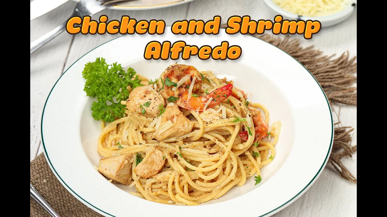 Chicken and Shrimp Alfredo Recipe