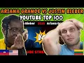 Download Lagu REACTION TO Ariana Grande vs Justin Bieber | TOP 100 YouTube 2025