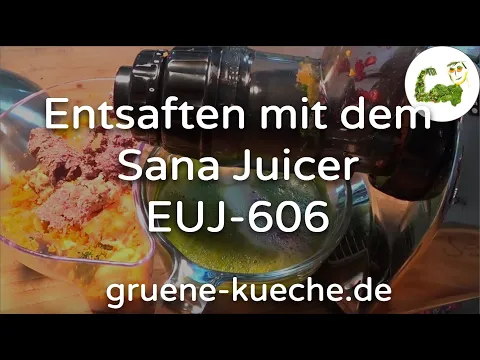 Sana Juicer by Omega EUJ-606 - Entsaften verschiedener Zutaten Teil 3/6