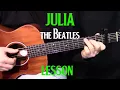 how to play Julia by The Beatles_John Lennon - acoustic guitar lesson