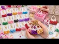 Mini Beaded Bag Charm Tutorial Easy DIY Keychain You Can Make Sell
