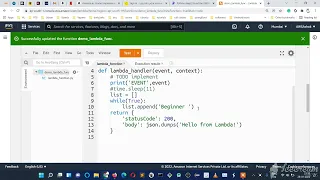 AWS Lambda Function Environment Variables Creation Access