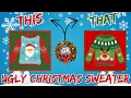 This or That Ugly Christmas Sweater Christmas Ugly Sweater Christmas Brain Break PE Warm Ups