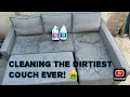 Cleaning the dirtiest Couch ever using Prochem products