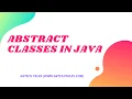 Abstract classes in Java Core Java Tutorial