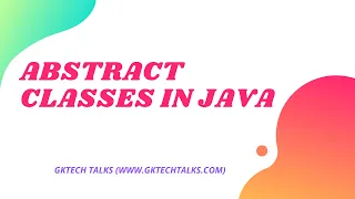 Abstract classes in Java Core Java Tutorial