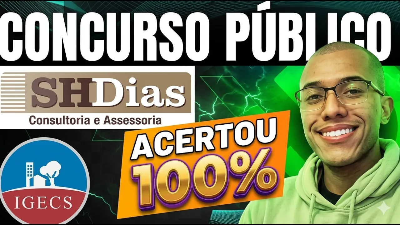 BAIXE AS PROVAS ANTERIORES - COMO ESTUDAR PORTUGUÊS BANCA SHDIAS / IGECS