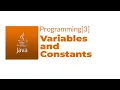 Java Programming 3 Variables and Constants
