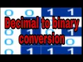 Decimal to binary conversion in malayalam