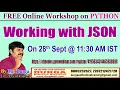 FREE Online Workshop on PYTHON Object Serialization by DURGA Sir