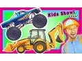 Construction Vehicles Compilation Machines for Kids Toddler Show - Blippi
