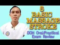 5 BASIC MASSAGE STROKES DOH Exam Review of SWEDISH MASSAGE TECHNIQUES