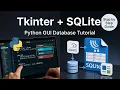 Tkinter Database Tutorial 02 Setup SQLite Create Tables Save Data CS619 VU Project