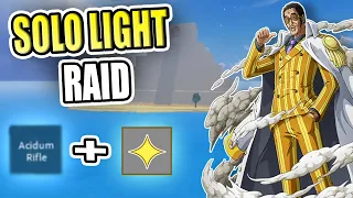 Download SOLO LIGHT RAID WITH ACIDUM RIFLE + LIGHT !! | Blox Fruits MP3