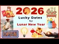 Preparing for 2026 Lunar New Year - lucky dates for travel house cleaning and starting a business