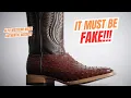 REAL Ostrich Boots for HALF the Price Alfa Western Wear Review