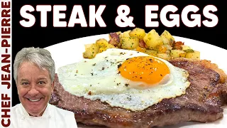 Download Steak \u0026 Eggs my GO TO Breakfast | Chef Jean-Pierre MP3