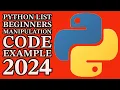 Python Lists List Manipulation Tutorial 2024