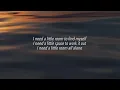 A Little Time by The Beautiful South Lyrics